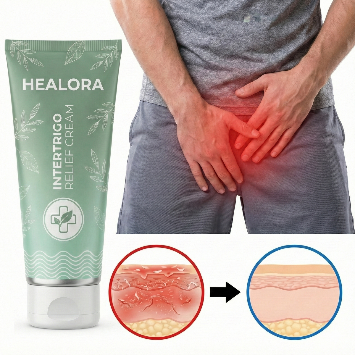 Intertrigo Relief Cream By Healora 2x