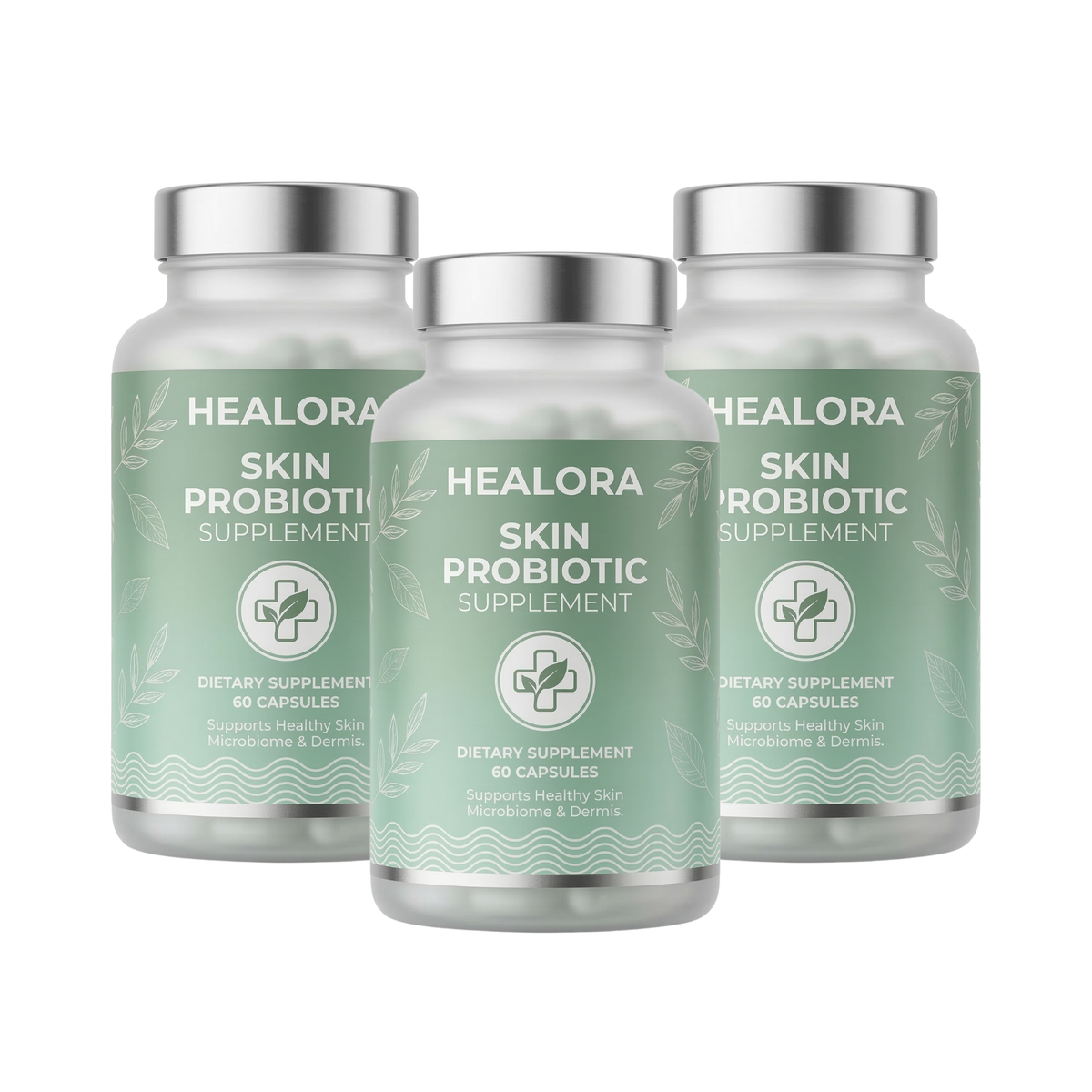 3x Healora Skin Probiotic Supplement